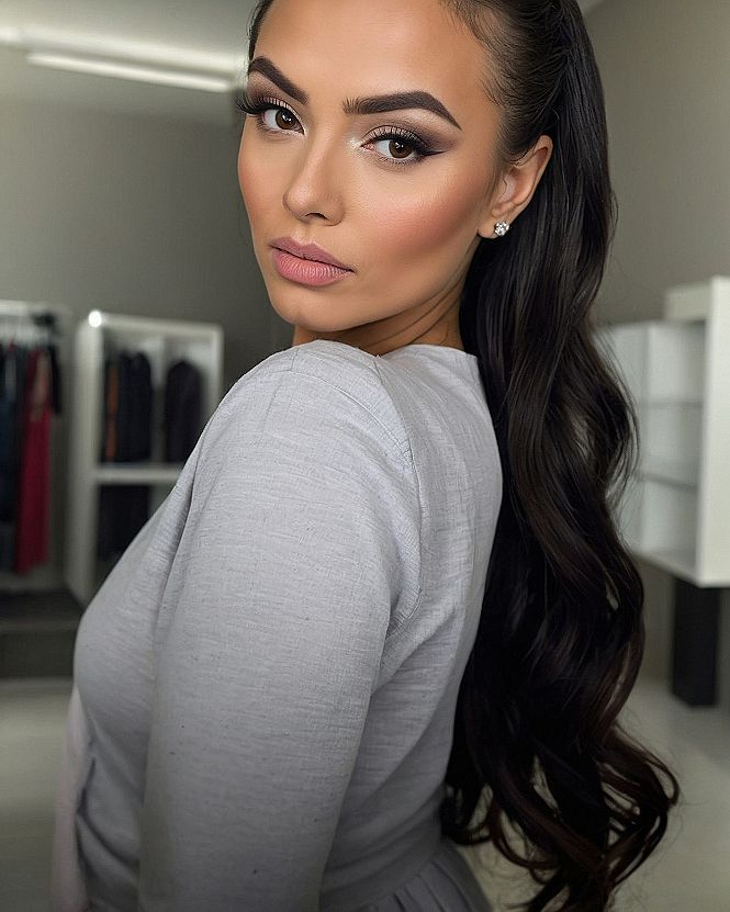 Choosing Between High Ponytails and Loose Curls