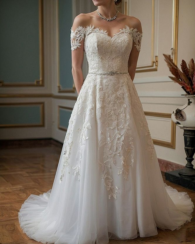 Selecting an Off the Shoulder Wedding Dress Style