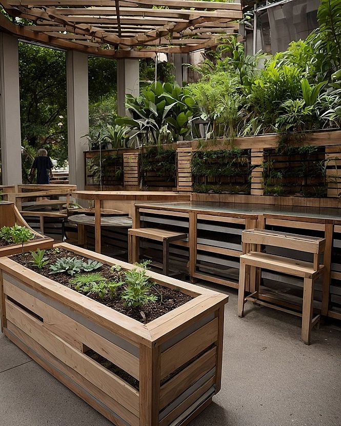 Choosing Rustic Wood Planters for Your Outdoor Kitchen