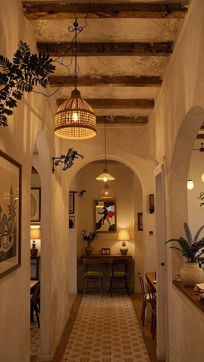 Choosing Woven Pendant Lighting For Moody Hallways