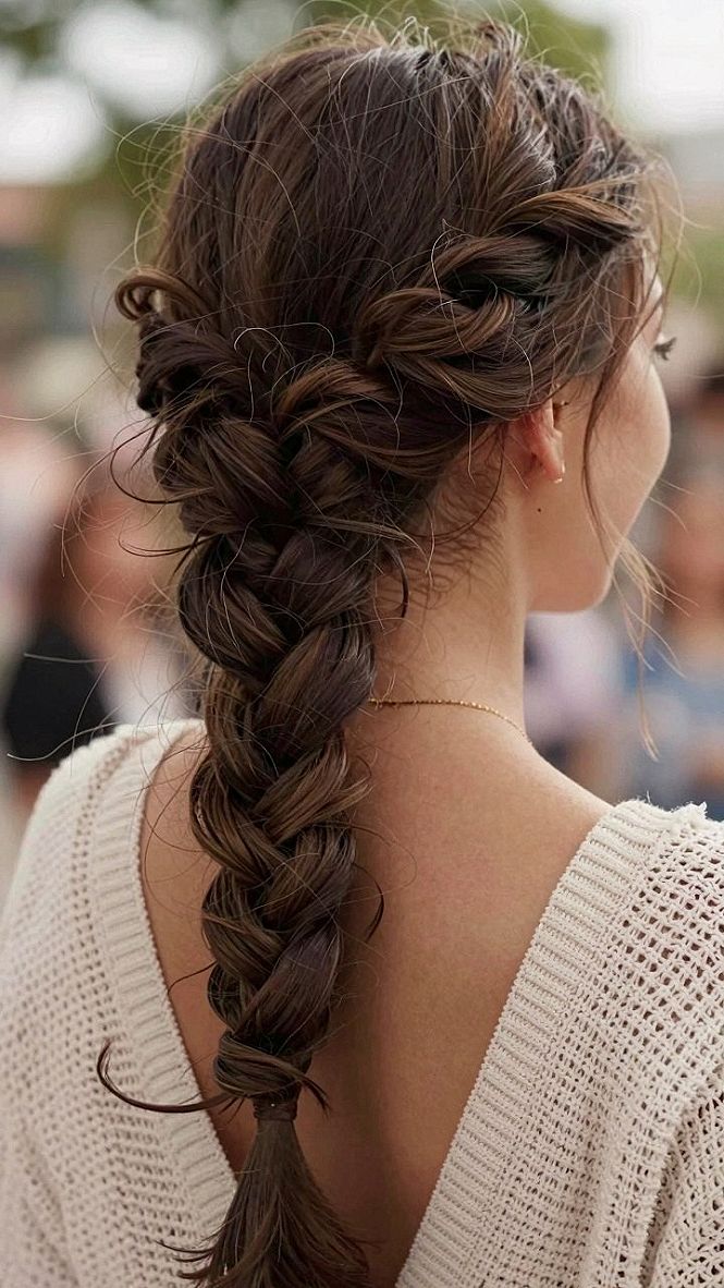 Deciding On A Textured French Braid For Long Hair