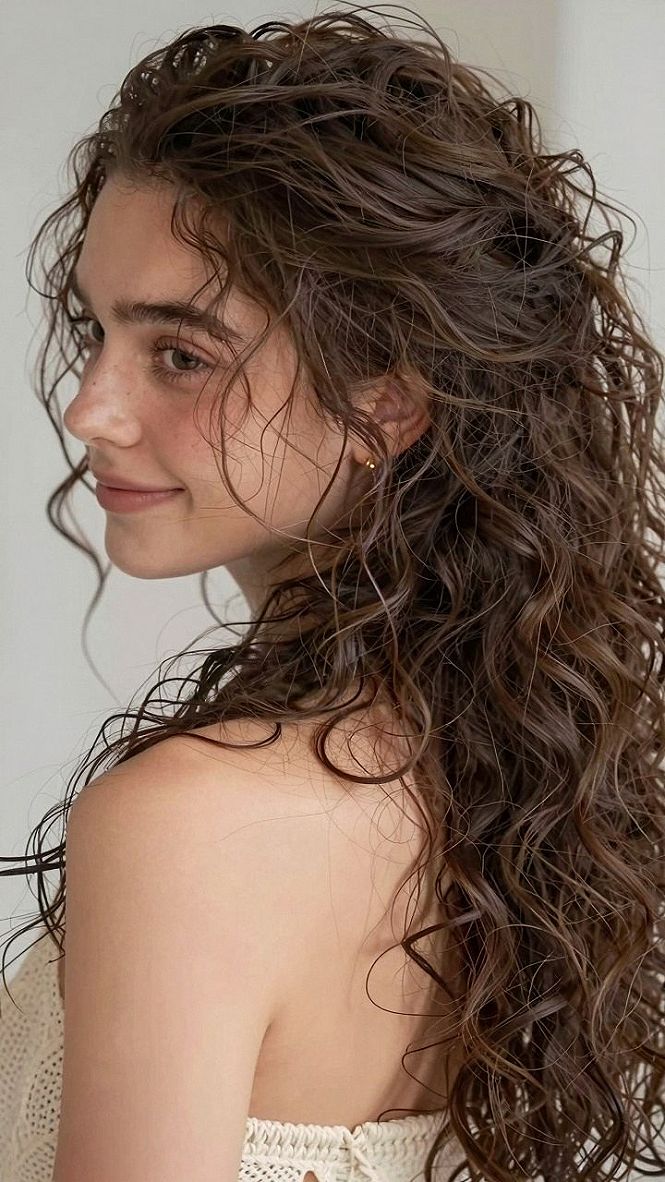 Pairing Natural Curls With A Romantic Wedding Gown