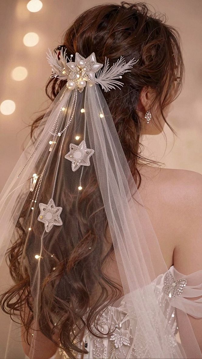 Selecting Celestial Bridal Hair Accessories and Veils