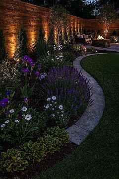 Modern Backyard Garden Lighting for Evening Ambiance