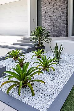 Modern Rock Garden & Low-Maintenance Landscapes for Your Front Yard