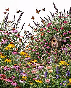 Attract Butterflies: Vibrant Backyard Garden Design Layout