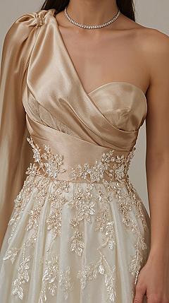 Modern Body Con Wedding Gowns: One-Shoulder Corset Trends