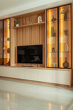 Genius TV Wall Decor Ideas for Small Living Hall Designs