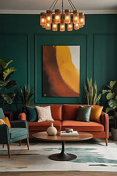 Boho Mid Century Modern Living Room: Styling with Statement Decor
