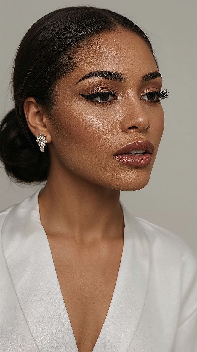 Flawless Natural Bridal Hair & Soft Glam Makeup