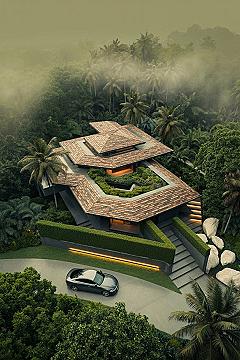 Tropical Design: Serene Garden Rooftop Design & Landscape Concepts