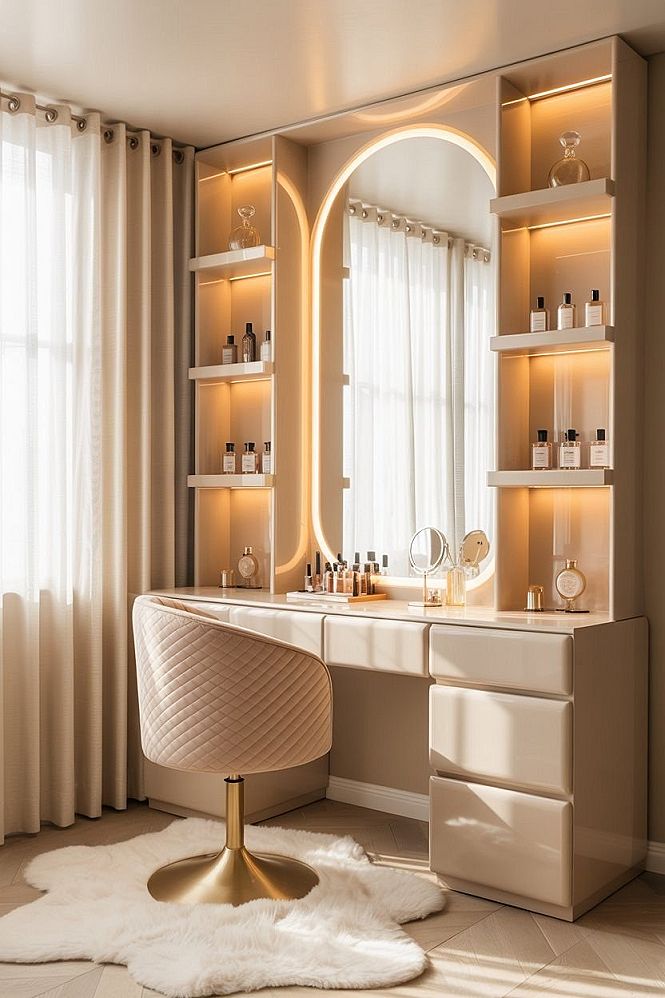 Create Your Dream Modern Makeup Vanity Setup Step-by-Step
