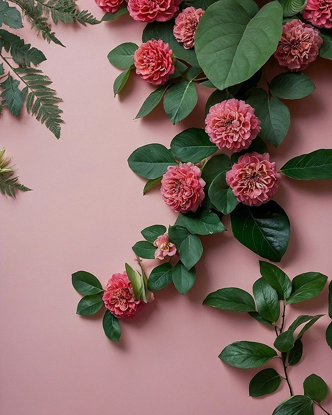 Styling Phone Backgrounds with Pink Rose Garden Wallpapers