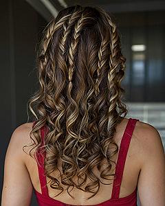 Creating Long Wavy Hair With Small Braids