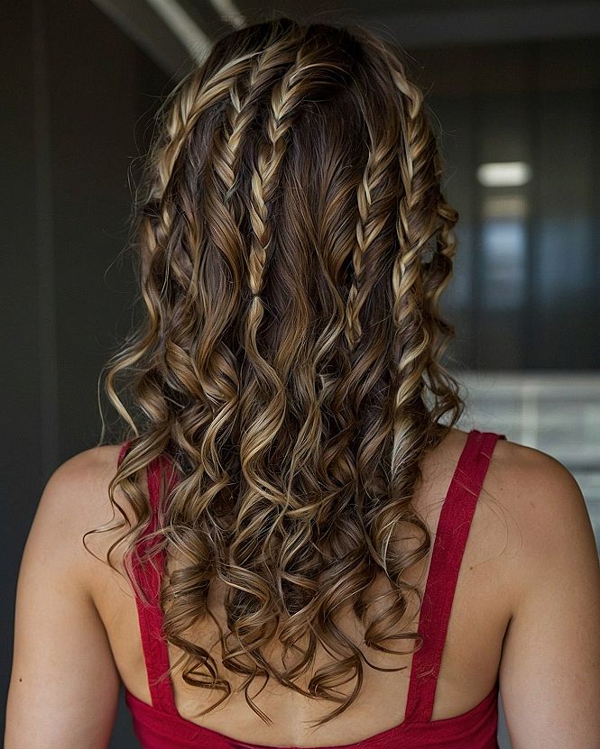Creating Long Wavy Hair With Small Braids