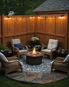 Adding Container Planters Around Your Patio Fire Pit Area