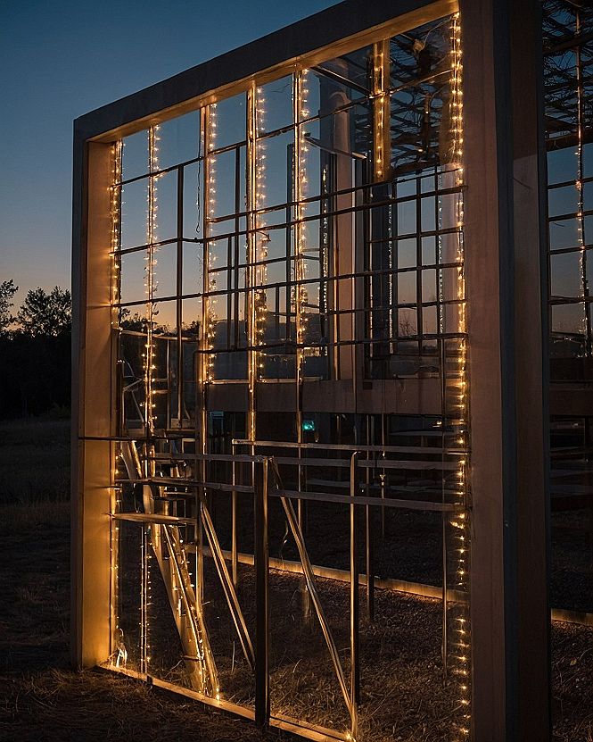 Adding String Lights to Your Glass and Metal Wedding Arch