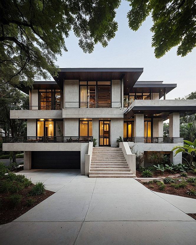Maintaining Stone Facades and Metal Railings on Modern Homes