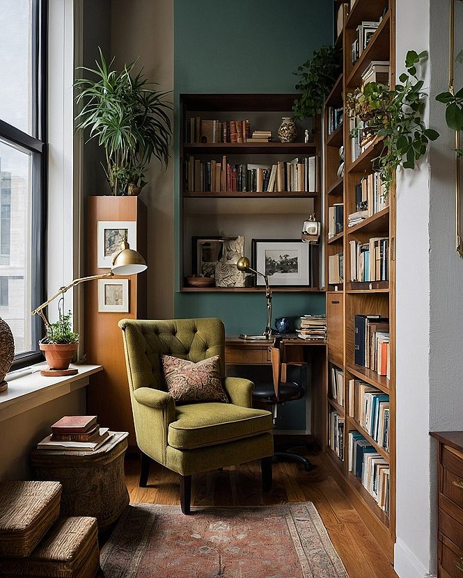 Creating a Cozy Reading Nook with Wood Bookcases