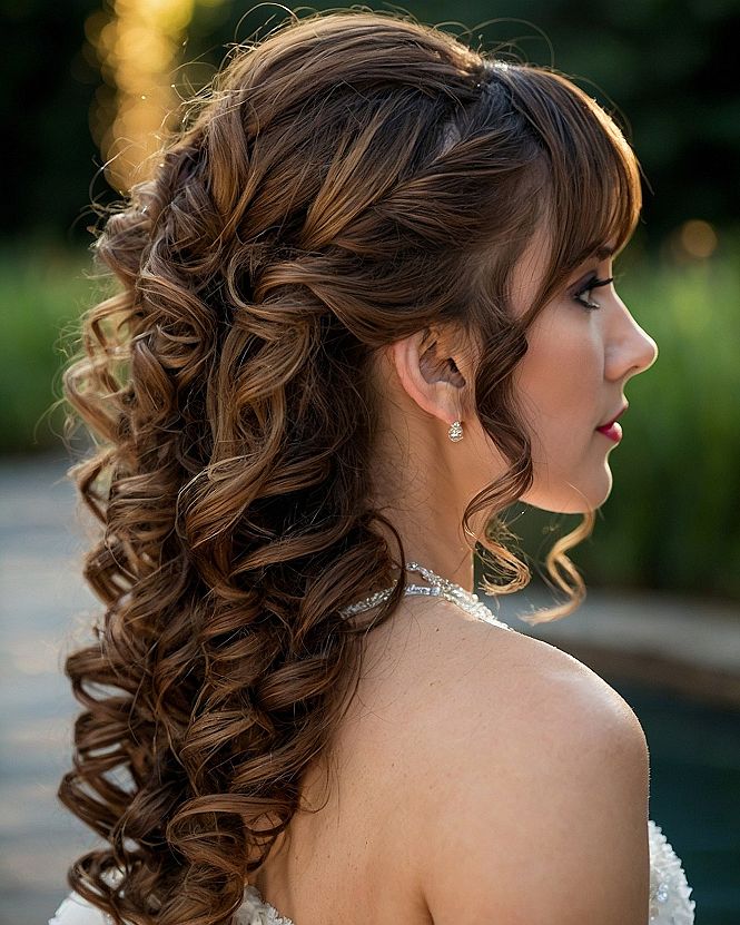 Keeping Side Swept Braids Secure For Long Receptions