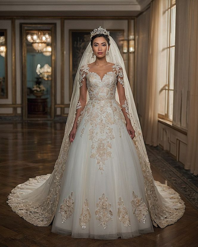 Caring for a Full Ballgown Wedding Dress