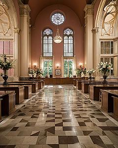 Utilizing Historic Architectural Halls for Wedding Dinners