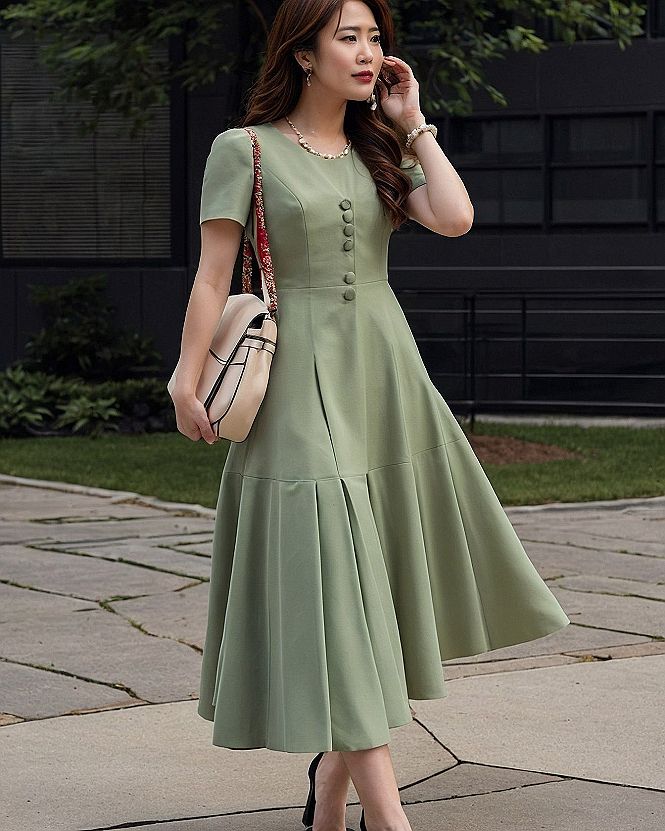 Caring for Structured Button Front Vintage Spring Frocks