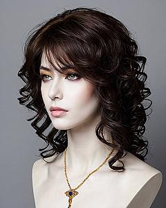 Maintaining Defined Layered Curls With Wispy Bangs