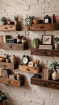 Installing Floating Drawer Shelves for Extra Kitchen Storage