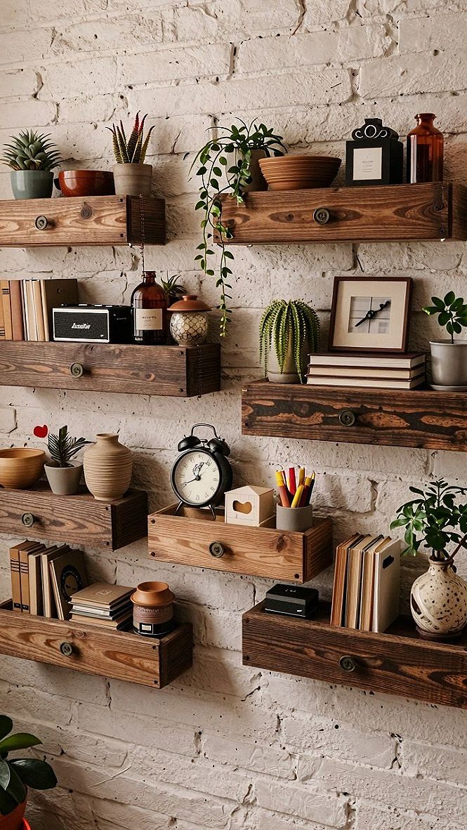 Installing Floating Drawer Shelves for Extra Kitchen Storage