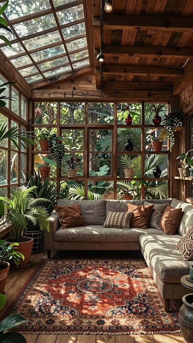 Designing a Sunroom Lounge in Modern Cottage Core Spaces
