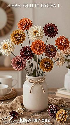 Creating Long Lasting Acrylic Dahlia Stem Arrangements