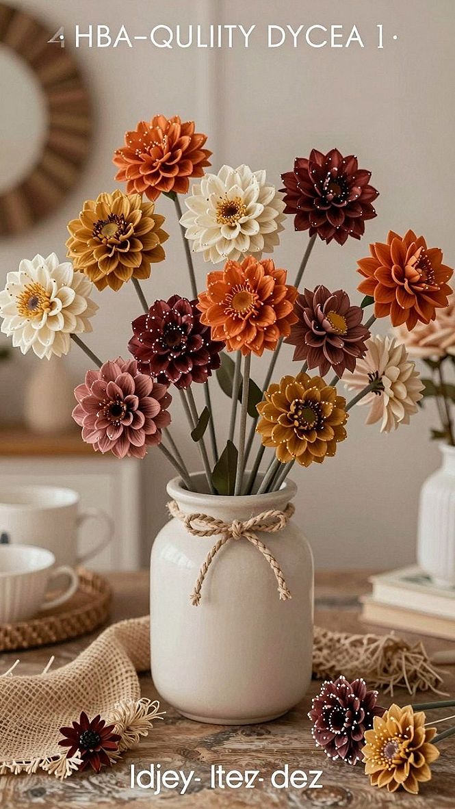 Creating Long Lasting Acrylic Dahlia Stem Arrangements