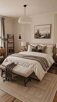 Choosing Durable Lighting and Rugs for Neutral Bedrooms