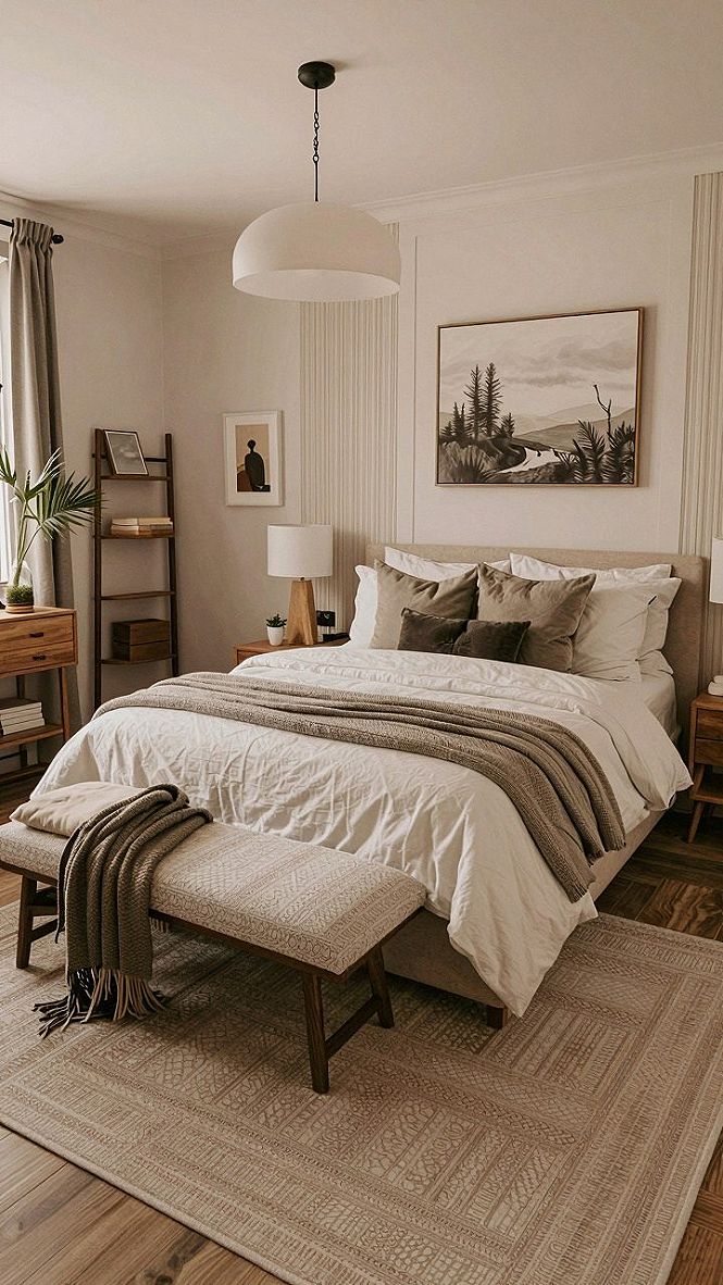 Choosing Durable Lighting and Rugs for Neutral Bedrooms