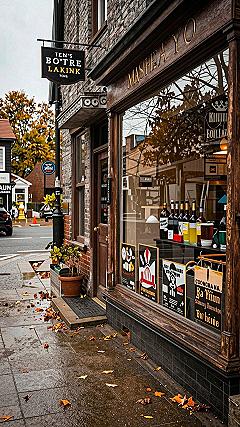Styling Urban Shopfront Wallpapers for Fall