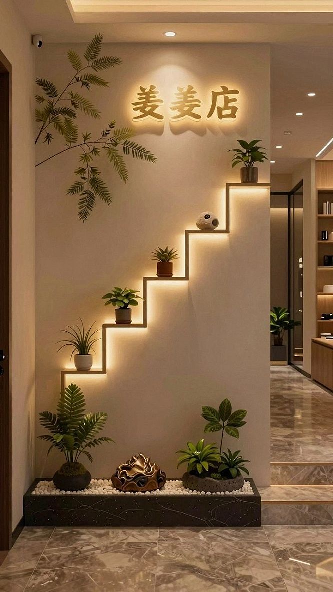 Integrating Indoor Greenery and Soft Lighting for Freshness