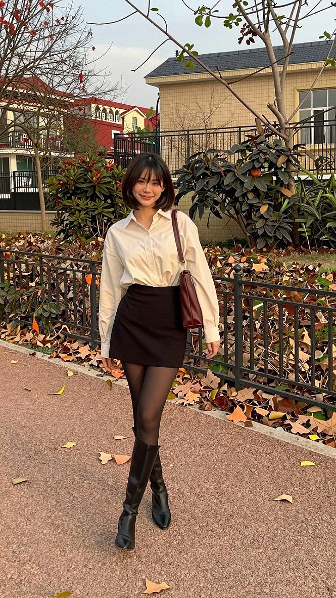 Styling Button Down Shirts and Mini Skirts for Spring