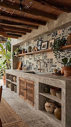 Adding Patterned Tiles to Compact Kitchen Backsplashes