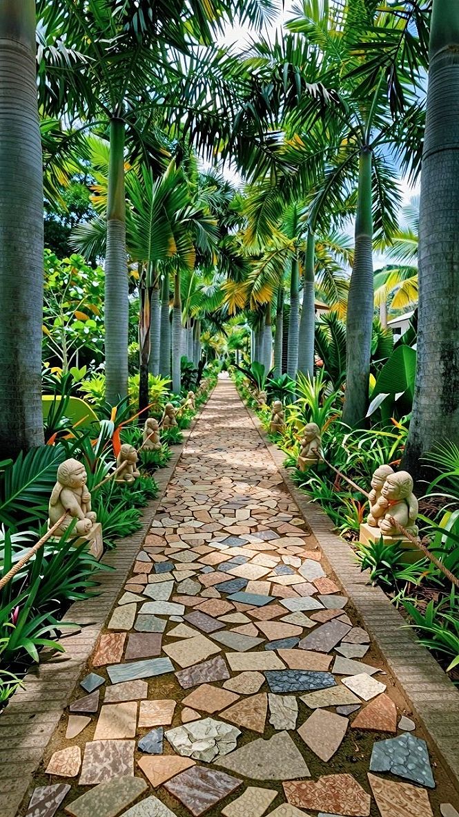 Designing Lush Tropical Garden Walkways With Coastal Views