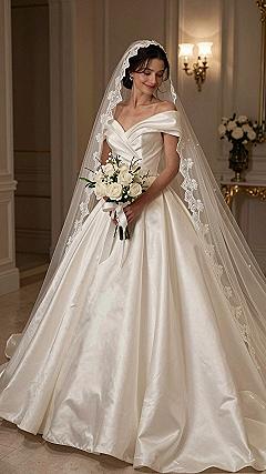Managing Your Off Shoulder Mermaid Wedding Dress Train
