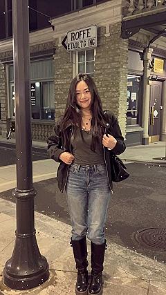 Layering Utility Jackets Over Slim Jeans And Tall Boots