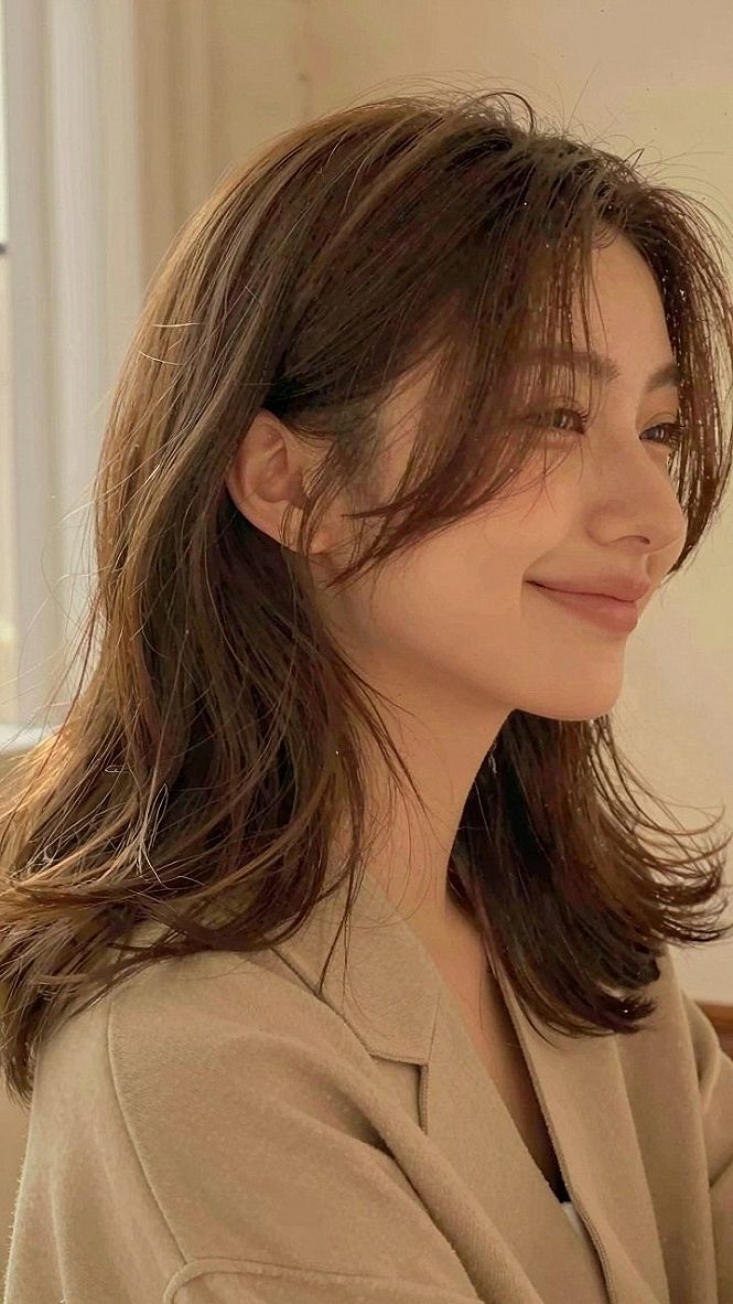 Adding Golden Tones Around Long Dark Hair