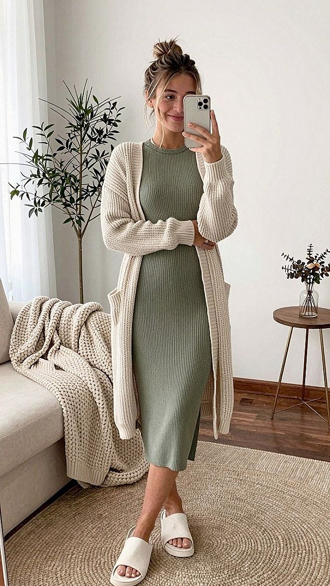 Keeping Knit Cardigans and Sweater Dresses Looking Fresh