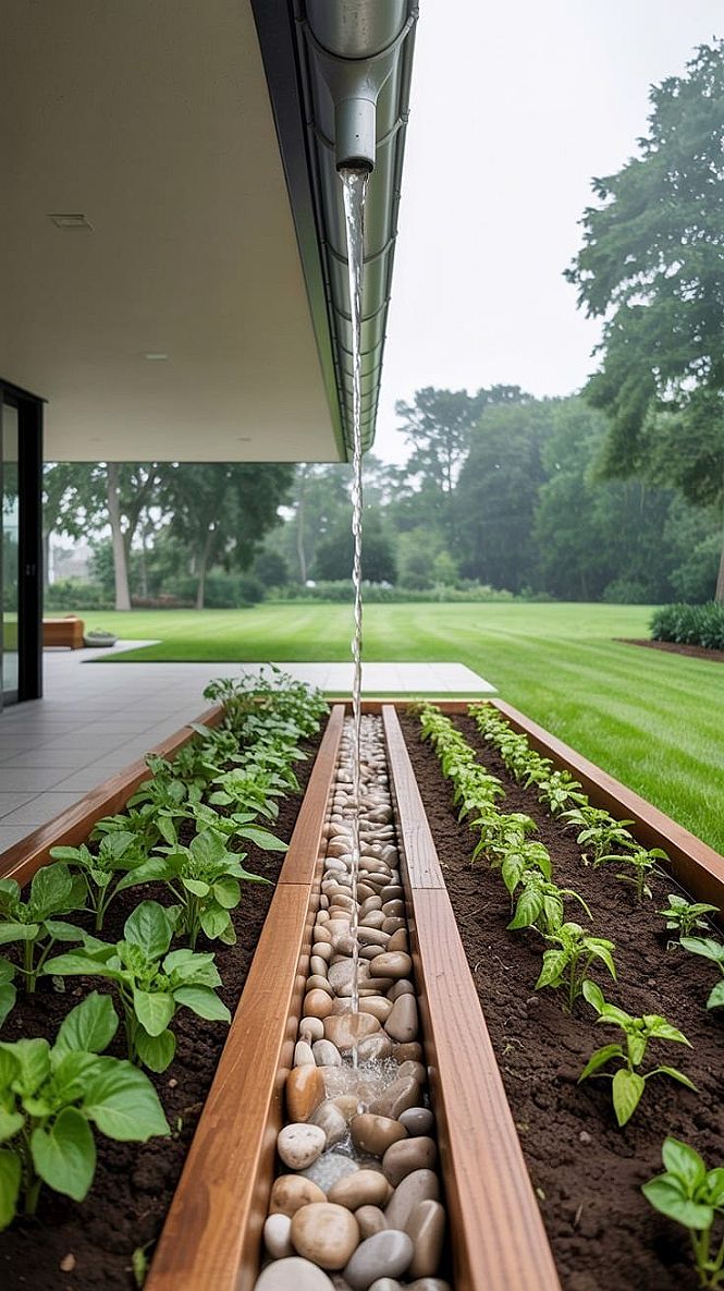 Sustainable Living: Innovative Above Ground Garden with Rainwater Harvesting
