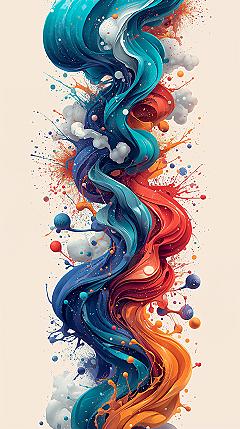 Mesmerizing Abstract Art: Perfect Phone & PowerPoint Background