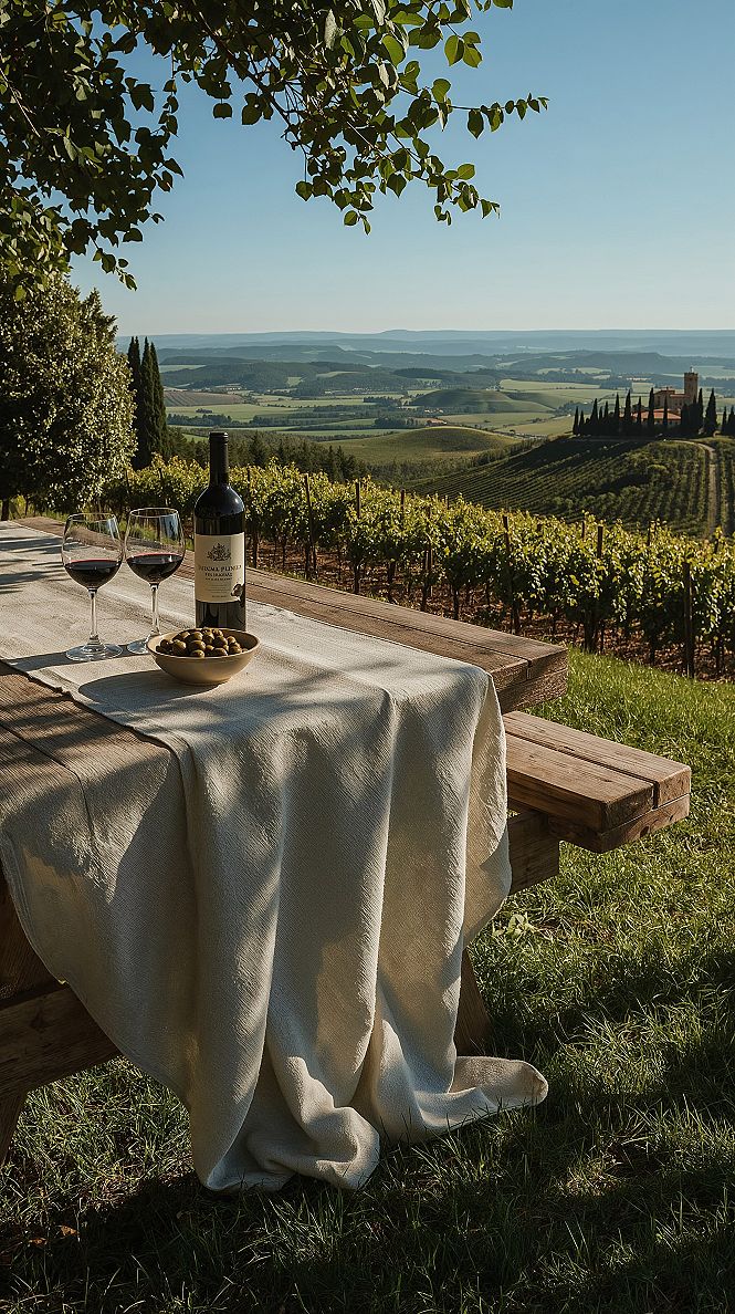 Tuscan Vistas: Vineyards, Castles & Italian Countryside