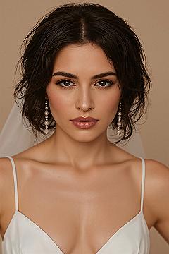 Soft Glam Bridal Updo: Effortless Modern Wedding Hair