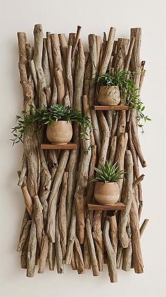 Rustic Wood Decor: Create Your Natural Indoor Plant Oasis