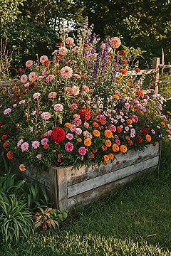 Full of Flowers Garden: Big Vegetable Garden Ideas for Your Backyard